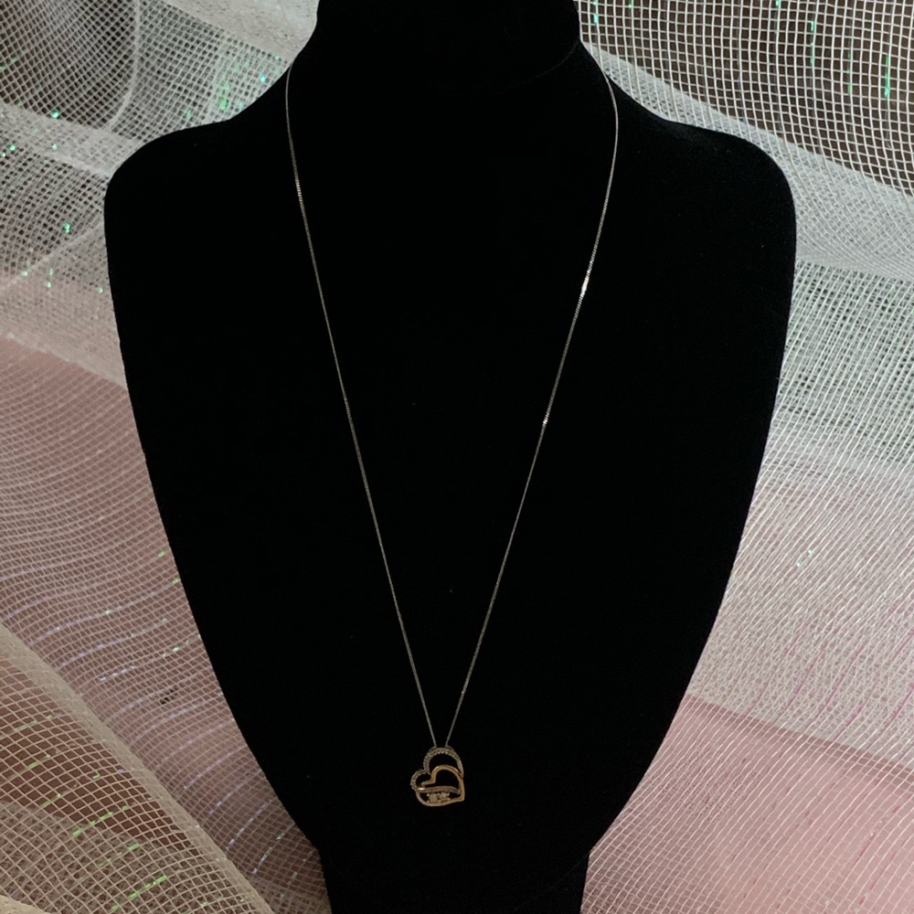 Paris Jewelers 10kt Gold & Diamond Heart Necklace - Picture 3 of 7